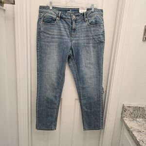 Women's  Liz Claiborne Classic Fit Ankle Jean Sz 12, Blue, NWT